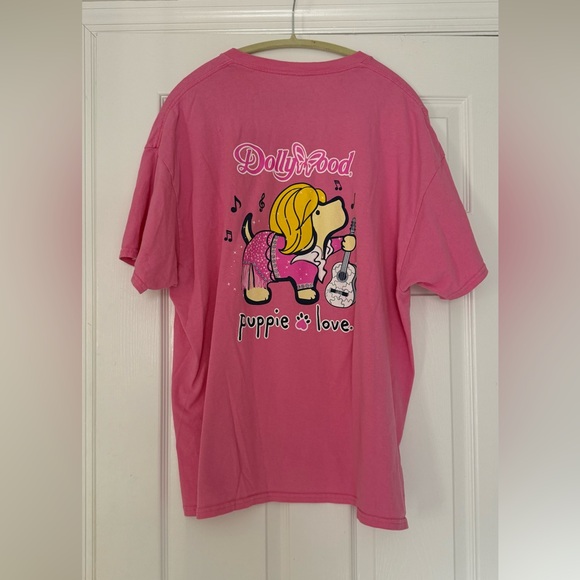 Puppie Love XXL Dollywood Pink Tee Cotton - Picture 1 of 5